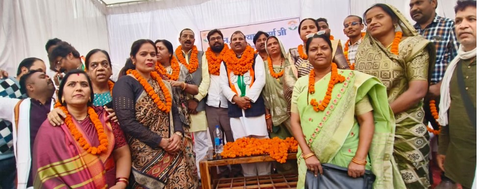 जिलाध्यक्ष बनने के बाद प्रथम नगर   कांग्रेस कार्यकर्ताओ मे उत्साह का माहौल  