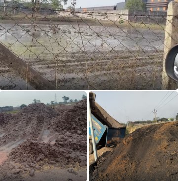 सिलतरा क्षेत्र में औद्योगिक आतंक से बंजर होती किसानों की उपजाऊ भूमि और प्रशासनिक तंत्र की लाचारी  तेजाबी पानी से जलती फसलें और ज़हरीले होते तालाब  सुशासन की नाक के नीचे बंजर होती अन्नदाताओं की तकदीर