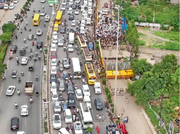नकटी के 85 परिवारों के लिए कांग्रेस की न्याय पदयात्रा: