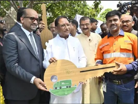 छत्तीसगढ़ में हाइड्रोजन फ्यूल ट्रक की एंट्री