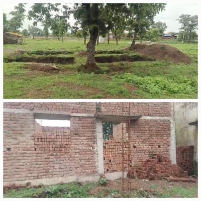 धान खरीदी केंद्र के लिए नहीं मिली जमीन, मगर चपरासी के रिश्तेदार बना रहे पक्का मकान