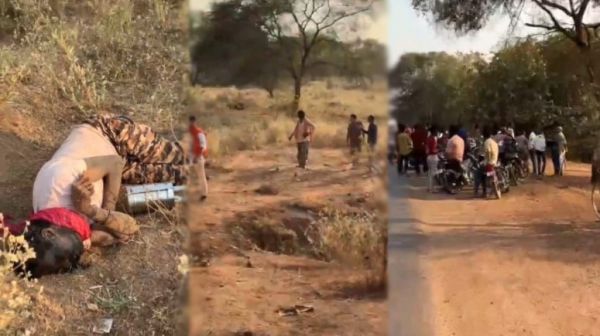 सड़क किनारे मिली शख्स की लाश, गांव में फैली सनसनी