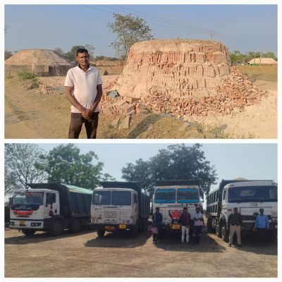 खनिजो के अवैध उत्खनन एवं परिवहन पर प्रशासन क़ी कार्रवाई:डेढ़ महीने में 204 प्रकरणों में 58 लाख अर्थदंड प्रस्तावित 