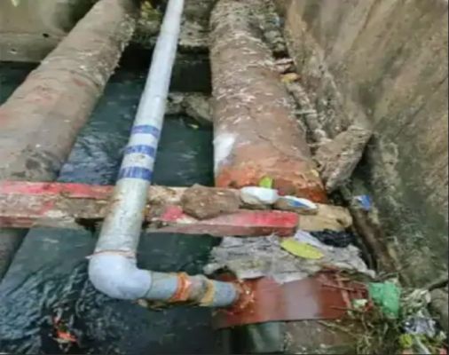 रायपुर में निगम की राइजिंग लाइन से अवैध कनेक्शन: