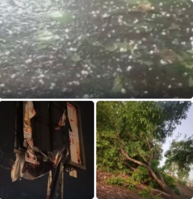 राजधानी में मौसम का कहर: आंधी, ओलावृष्टि और झमाझम बारिश से शहर बेहाल