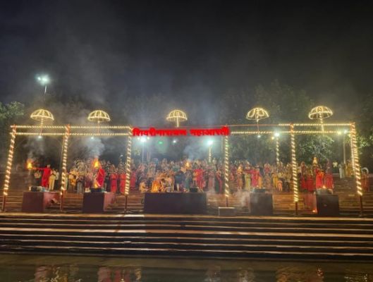 छत्तीसगढ़ में पहली बार शिवरीनारायण से प्रारंभ हुई माँ महानदी महाआरती 