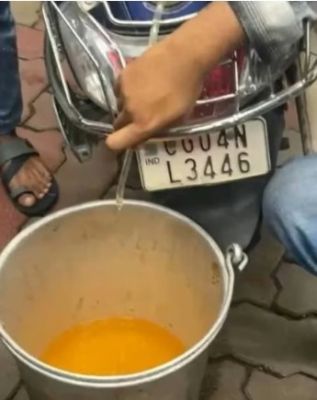 मरीन ड्राइव के जय जवान पेट्रोल पंप पर हंगामा, पानी मिला पेट्रोल देने का आरोप  पेट्रोल भरवाने के बाद कई वाहन बीच रास्ते बंद, जांच के लिए ईंधन के नमूने लेने की तैयारी