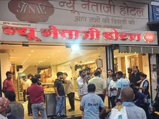 नेताजी होटल के पास निगम की कार्रवाई: