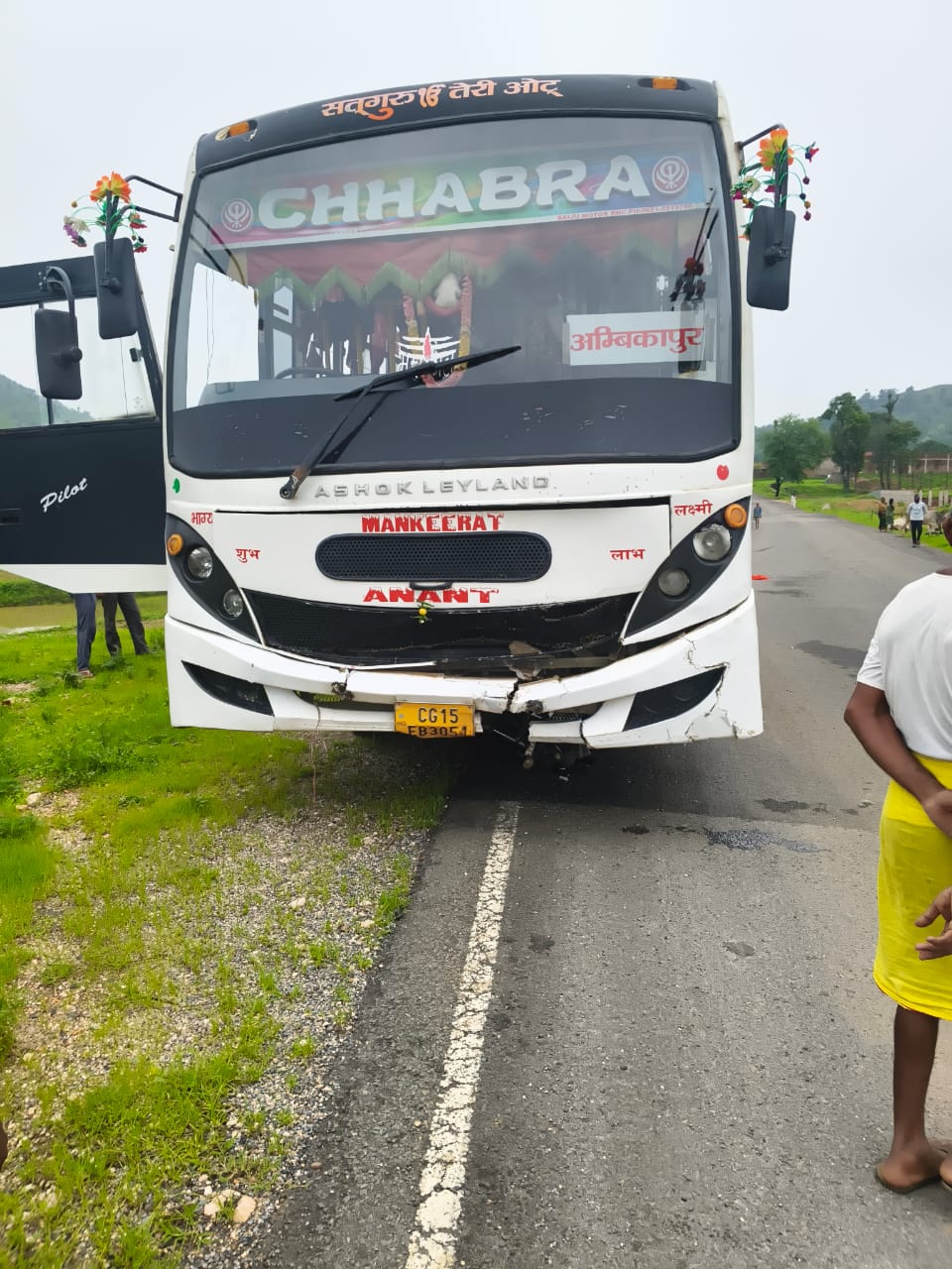 छाबरा बस की लापरवाही बाइक सवार युवक की दर्दनाक मौत