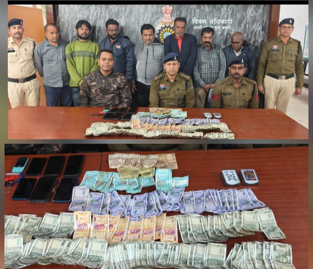 देवरी डेम के पास जुआ खेलते 07 जुआड़ियान पकड़े गये..