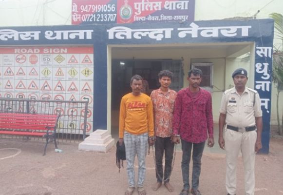 इलेक्ट्रिकल दुकान में चोरी करने वाले 3 आरोपी गिरफ्त&nbsp; &nbsp;