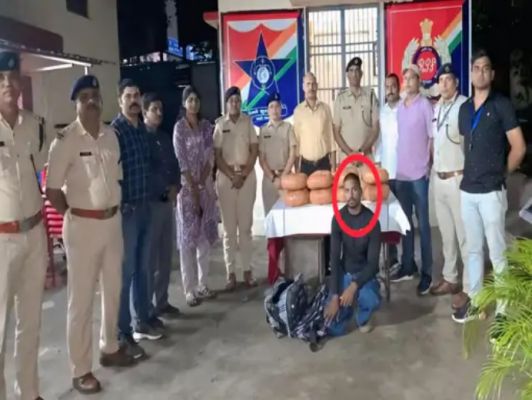 रायपुर रेलवे स्टेशन पर पकड़ाया 4 लाख का गांजा