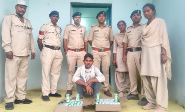 अवैध शराब पर की गई कार्यवाही  15.48 अवैध देशी मसाला शराब जब्त