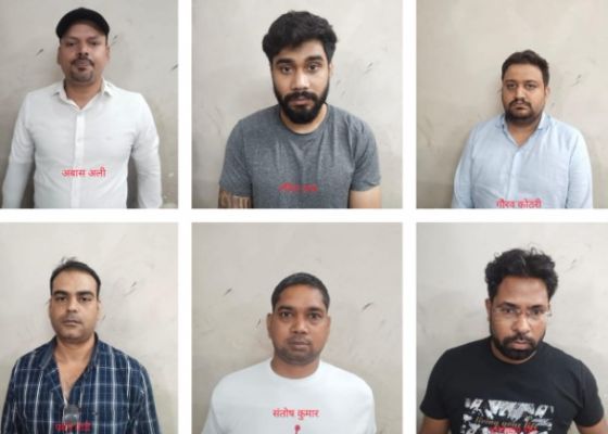 देह व्यापार मामले में दो संचालकों सहित छह आरोपी गिरफ्तार 