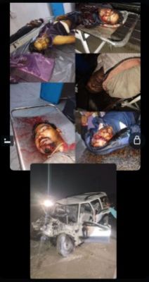 विवाह से वापस लौटते समय ग्राम सुकली के पास स्कॉर्पियो एवं ट्रक से जबर्दस्त भिंडत होने  से  05 व्यक्तियों की दर्दनाक मौत एवं 3 लोग गंभीर रूप से घयाल।