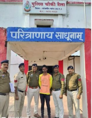 नाबालिक बालिका को बहला फुसलाकर शादी का झांसा देकर दैहिक शोषण करने वाला आरोपी गिरफ्तार चौकी नैला पुलिस की त्वरित कार्यवाही