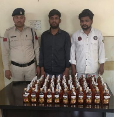 होली के जश्न में खपाने जा रहे थे अवैध शराब,,,,  विधानसभा पुलिस ने दो तस्करों को दबोचा,,
