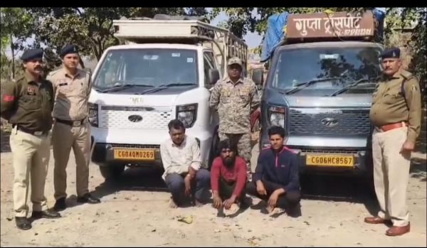 सलिहा पुलिस द्वारा गोवंश पशुओं कि तस्करी करते 3 आरोपी गिरफ्तार 