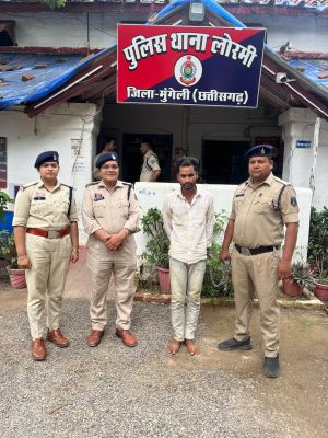 मुंगेली पुलिस की बड़ी कार्रवाई: मूकबधिर दिव्यांग से दुष्कर्म करने वाला आरोपी 48 घंटे के भीतर गिरफ्तार