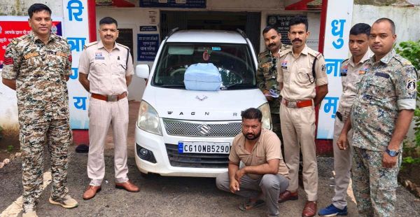 उड़ीसा से गांजा लेकर आ रहे तस्कर को सरिया पुलिस ने दबोचा, 3.60 लाख रुपये का माल जब्त..