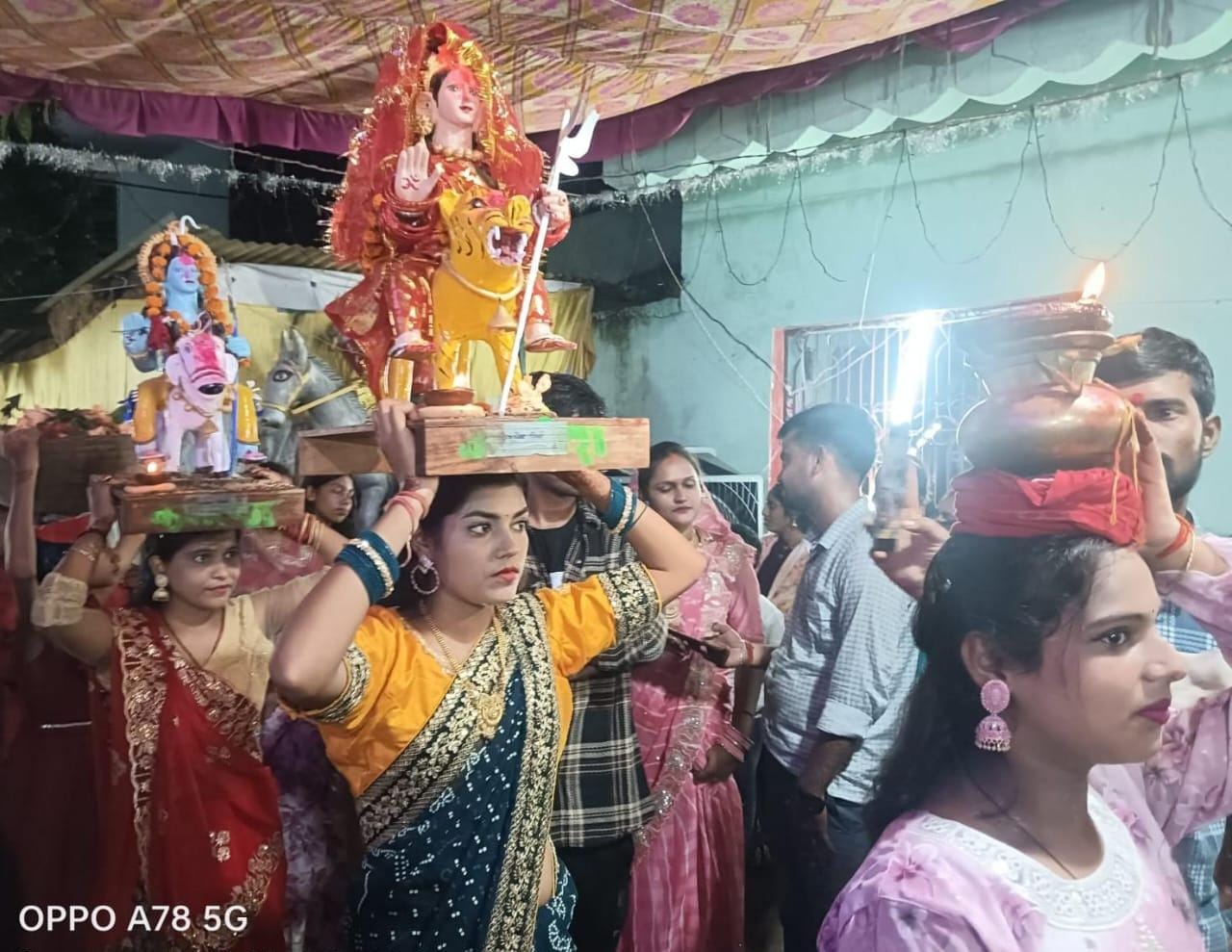 अमोरा में धूमधाम से संपन्न हुआ गौरी रानी का विसर्जन