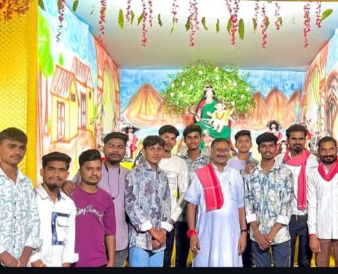 धरसींवा के सांकरा गणेश पंडाल में पहुंचे JCP प्रमुख बघेल, भव्य आरती में हुए शामिल