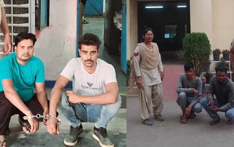 सट्टेबाजों पर कार्रवाई , चार सट्टेबाज गिरफ्तार, नगदी और सट्टा सामग्री जब्त