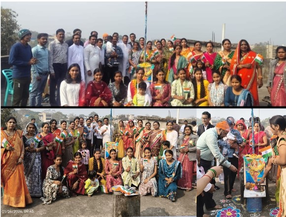 केशरवानी समाज चांपा ने हर्षोल्लास से मनाया गणतंत्र दिवस