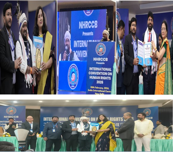 बस्तर की संस्कृति और मानवाधिकारों की गूँज अब दिल्ली तक: अंतरराष्ट्रीय मंच पर जगमोहन सोनी 'नेशनल लीडरशिप अवार्ड' से सम्मानित