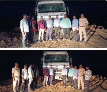 अवैध उत्खनन पर जिला प्रशासन द्वारा की गई कार्रवाई   01 पोकलेन व 03 हाइवा किया गया जब्त