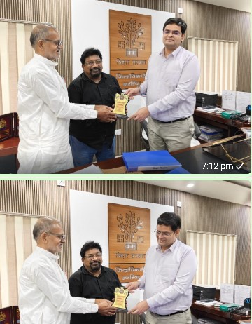 राष्ट्रीय मानवाधिकार अपराध नियंत्रण ब्यूरो (NHRCCB) के राष्ट्रीय मीडिया पदाधिकारी श्री पंकज रंजीत ने अररिया जिलाधिकारी से की शिष्टाचार भेंट