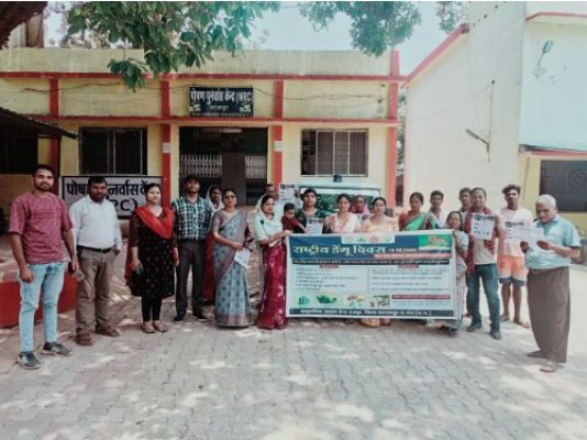 राष्ट्रीय डेंगू दिवस पर चलाया गया जागरूकता अभियान  स्वास्थ्य विभाग के द्वारा बचाव के लिए दिया गया संदेश  साफ सफाई का रखे ध्यान ,डेंगू से बचाव है आसान