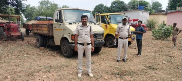 अवैध खनिज परिवहन पर प्रशासन की सख्ती, भैयाथान क्षेत्र में संयुक्त कार्रवाई कर 13 प्रकरण दर्ज