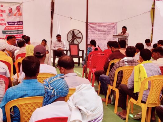 विकसित कृषि संकल्प अभियान के तहत ग्राम पंचायत स्तर पर आयोजित हुआ बहुआयामी कृषक शिविर