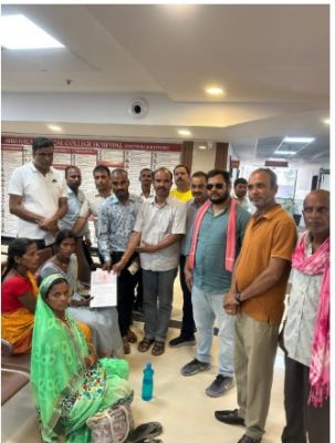 छत्तीसगढ़िया क्रांति सेना के सहयोग से 43 लाख 50000 का मुआवजा, नौकरी और पेंशन भी देने का वादा