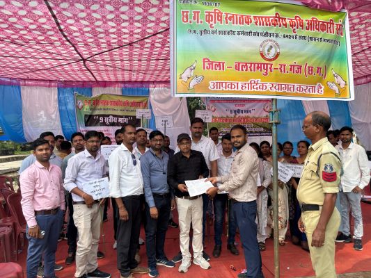 कृषि अधिकारियों का धरना, 9 सूत्रीय मांगों पर सौंपा ज्ञापन