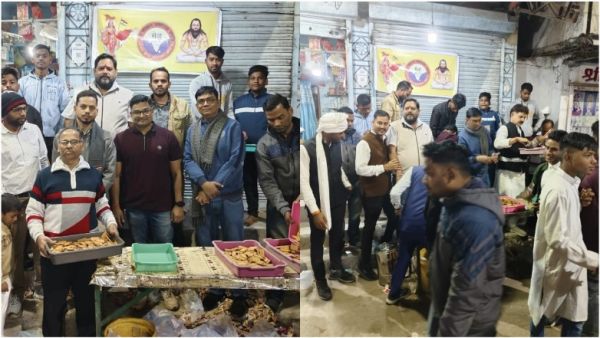 समाजसेवी सतीश यादव एवं सेवा भारती  ने किया शोभा यात्रा का स्वागत