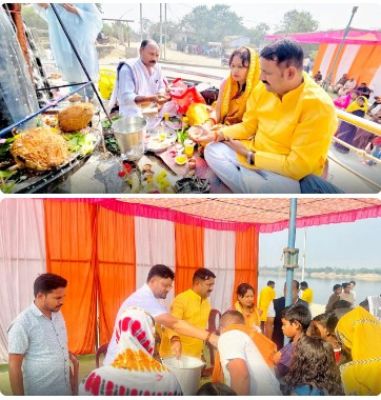 महाशिवरात्रि के पावन अवसर  जैतेश्वर महादेव शिवलिंग मे रुद्राभिषेक एवं जलाभिषेक करने पहुँचे पूर्व संसदीय सचिव चंद्रदेव प्रसाद रा