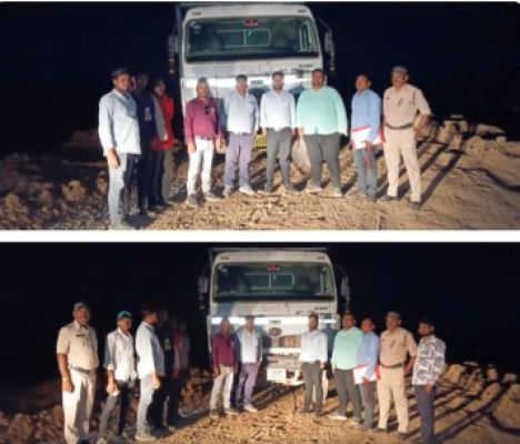 अवैध उत्खनन पर जिला प्रशासन द्वारा की गई कार्रवाई   01 पोकलेन व 03 हाइवा किया गया जब्त