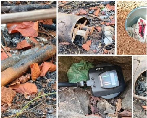 कांकेर-नारायणपुर सीमावर्ती जंगल क्षेत्र से भारी मात्रा में नक्सल सामग्री एवं आईईडी बरामद किया गया*