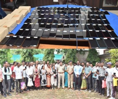 दुर्ग पुलिस ने लौटाई 200 लोगों की मुस्कान: 60 लाख के गुम मोबाइल बरामद कर मालिकों को किए सुपुर्द