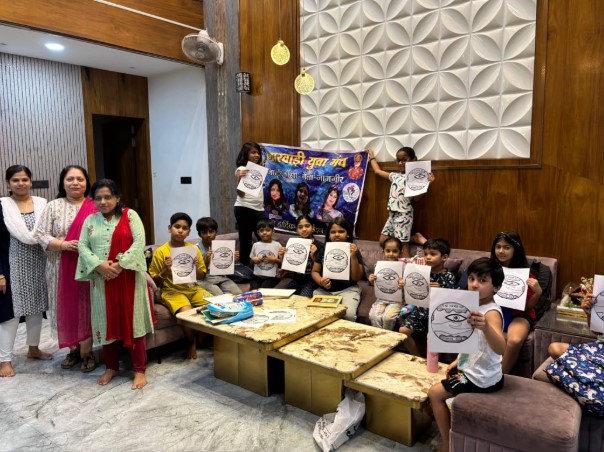 *मारवाड़ी युवा मंच जागृति शाखा नैला-जांजगीर के द्वारा नेत्रदान दिवस के उपलक्ष पर ड्राइंग कंपटीशन का आयोजन,,