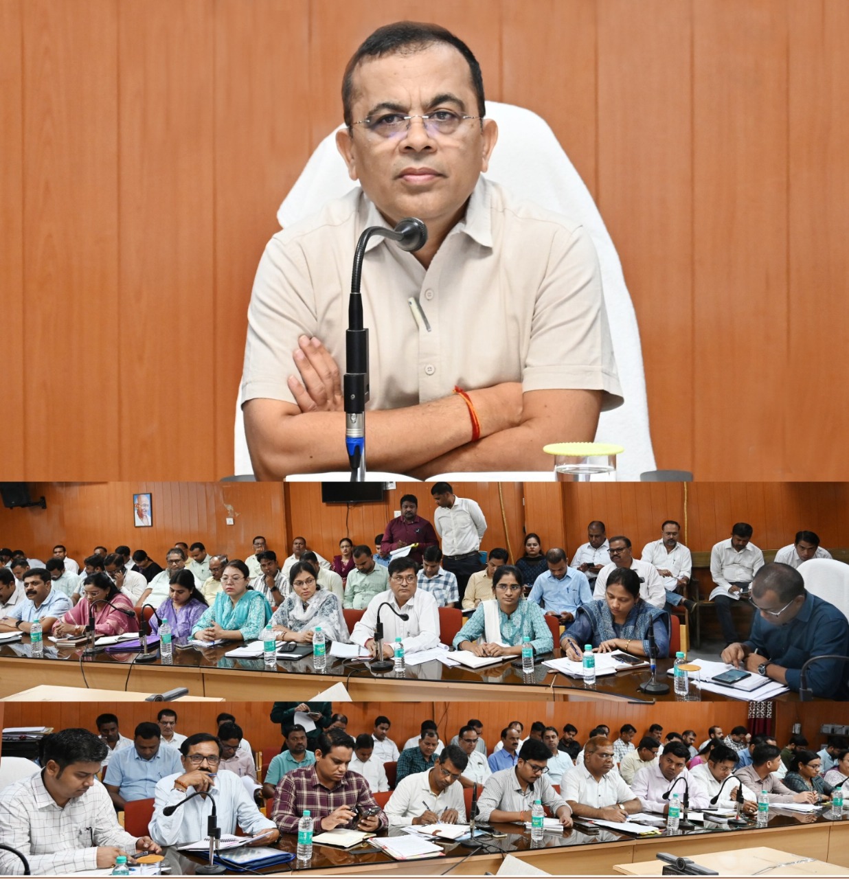 कलेक्टर श्री जन्मेजय महोबे ने ली साप्ताहिक समय सीमा की बैठक  निर्माण कार्यों की गुणवत्ता से समझौता नहीं, लापरवाह ठेकेदारों पर करें कार्रवाई