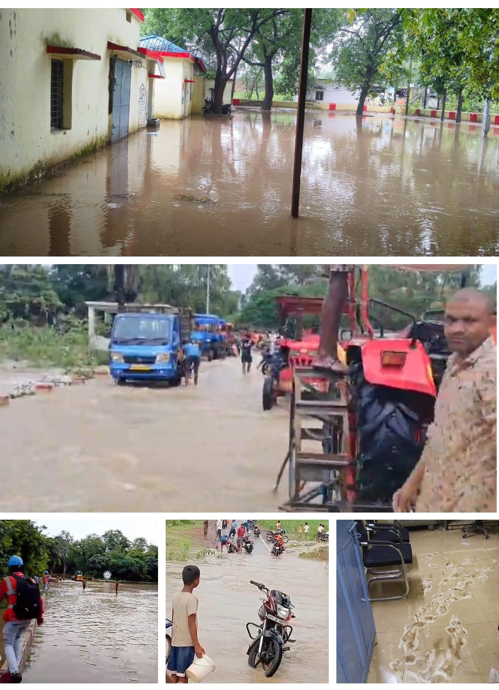 जांजगीर-चांपा जिले  में बारिश से जनजीवन बेहाल नवागढ़, धाराशिव,केवा अकलतरा और बम्हनीहडीह सबसे ज्यादा प्रभावित।