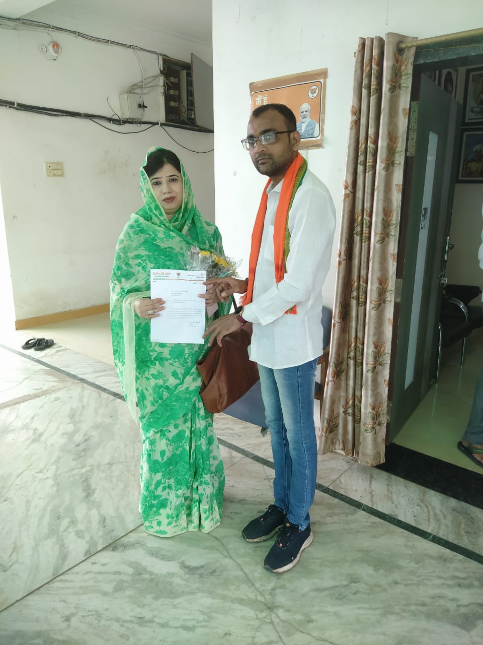 जननेता स्व.जूदेव जी की  प्रतिमा की मांग, संयोगिता युद्धवीर सिंह जूदेव जी को दिया गया ज्ञापन 