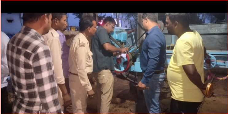 प्रतिबंधित प्रजाति की लकड़ियों के चिरान पर वन विभाग की कार्यवाही,संडी में सॉ मिल किया सील