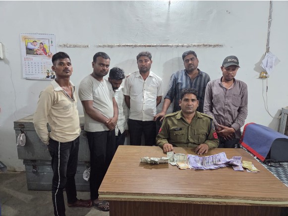 जुवाडियोंं पर पुलिस नवागढ़ की बड़ी कार्यवाही 
