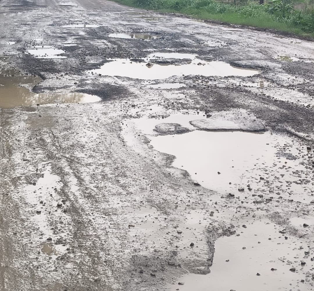 गड्ढों में डूबा गाताडीह&ndash;सरायपाली मार्ग, हर सफर पर हादसे का डर  बरसात से सड़क की बदहाली और बढ़ी, जान जोखिम में डालकर आवागमन करते हैं। राहगिर; जल्द मरम्मत की उठी मांग