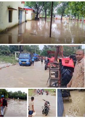 जांजगीर-चांपा जिले  में बारिश से जनजीवन बेहाल नवागढ़, धाराशिव,केवा अकलतरा और बम्हनीहडीह सबसे ज्यादा प्रभावित।