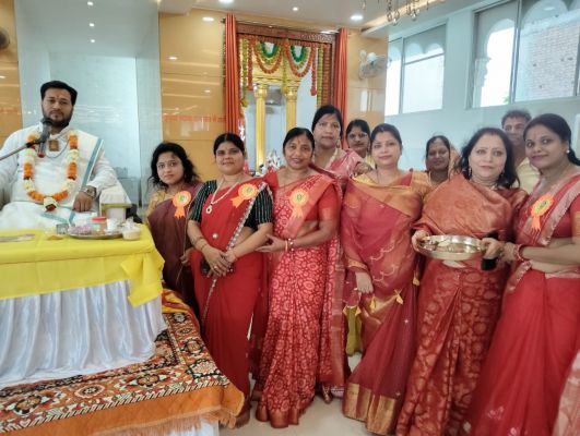 *मारवाड़ी युवा मंच जागृति शाखा नैला-जांजगीर एवं श्याम सखी समिति के संयुक्त तत्वाधान में आयोजित किया गया ऋषि पंचमी का उद्यापन,,,,